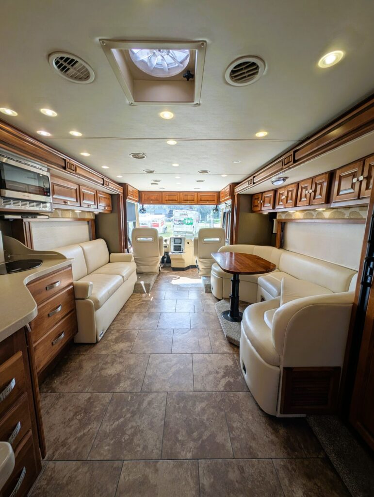 2013 Tiffin Allegro Breeze 32BR diesel pusher for sale – interior front to back
