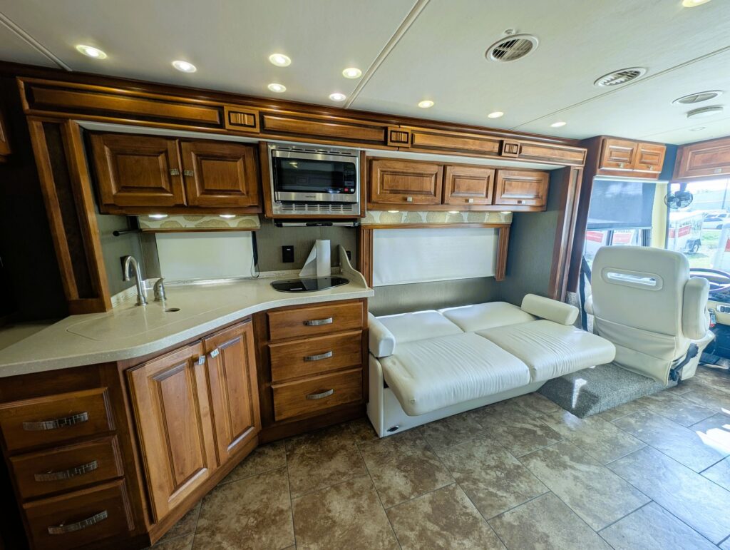 2013 Tiffin Allegro Breeze 32BR diesel pusher for sale – sofa sleeper open