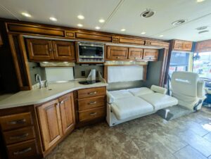 2013 Tiffin Allegro Breeze 32BR diesel pusher for sale – sofa sleeper open